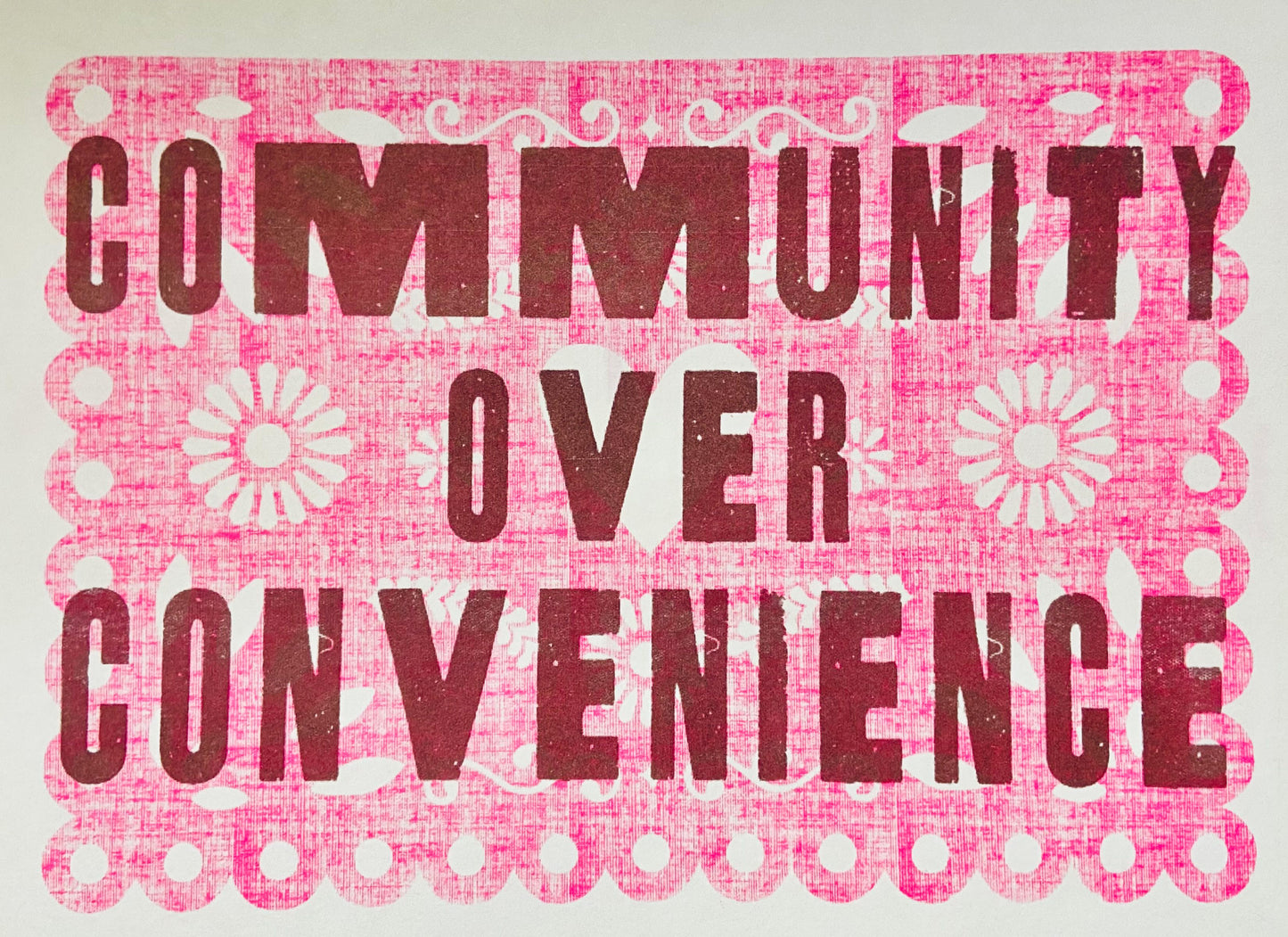 community over convenience
